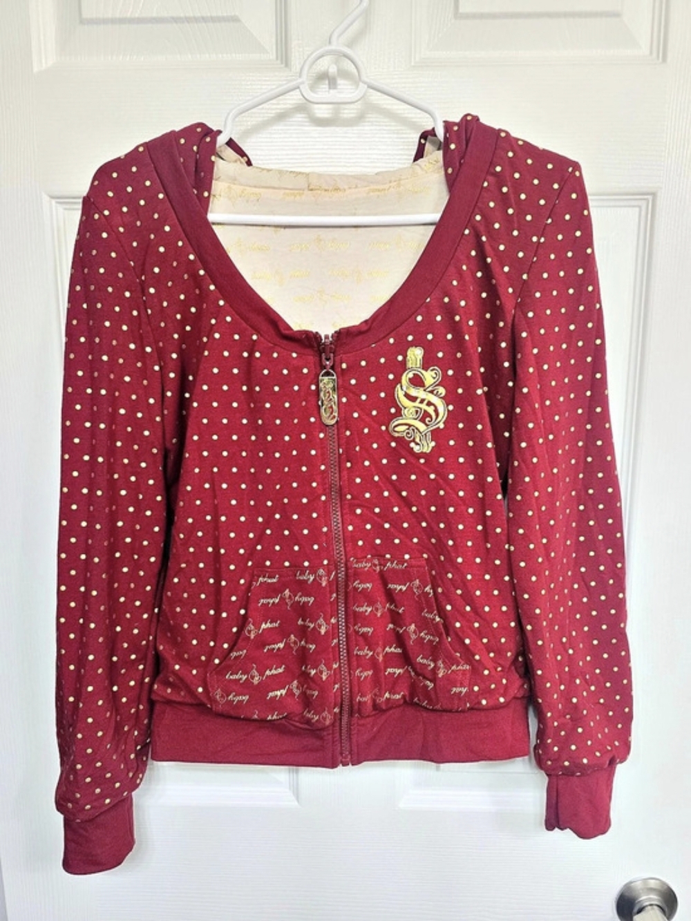 Vintage Reversible Baby Phat Hooded Zip Jacket